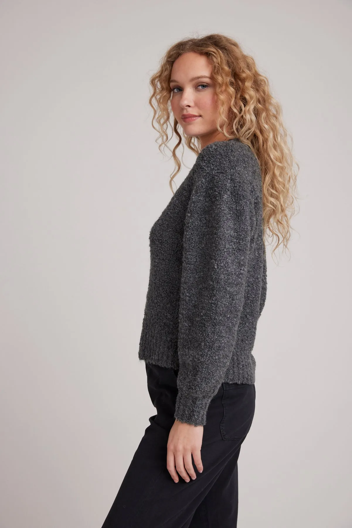 Long Sleeve Crew Sweater - Shadow Grey