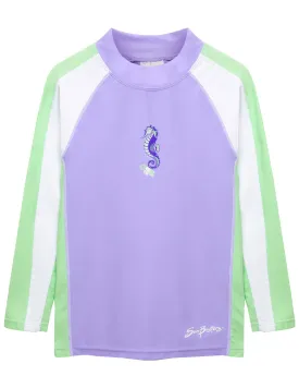 Long Sleeve Rash Guard - Sweet Lavender