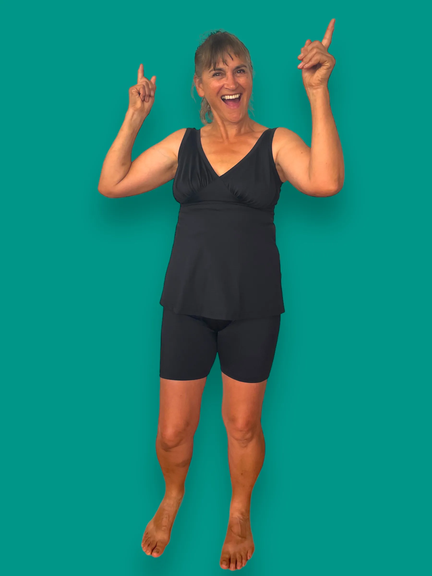 Long Swim Shorts Black