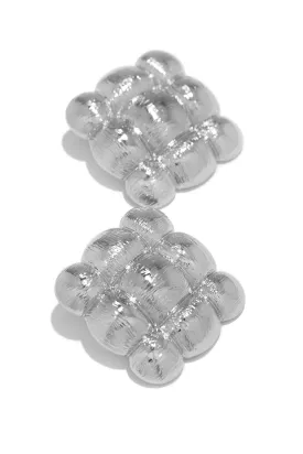 Matea Chunky Statement Earring - Silver