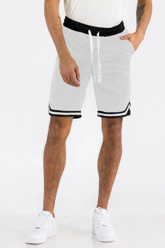 Men's Khaki Athletic Basketball Sports Shorts
