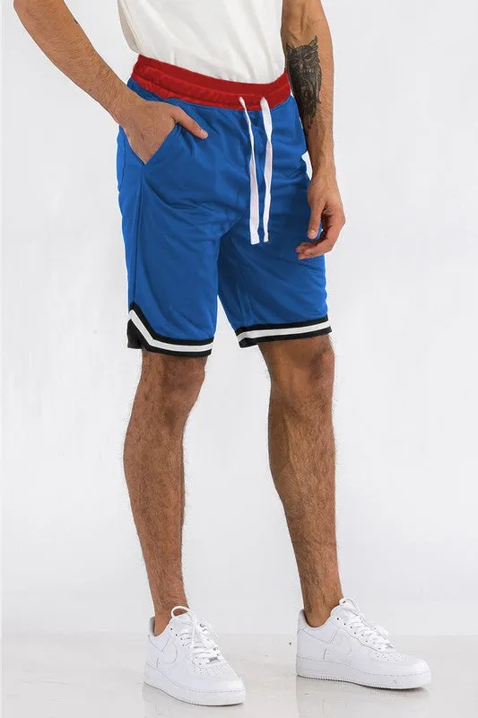 Men's Khaki Athletic Basketball Sports Shorts