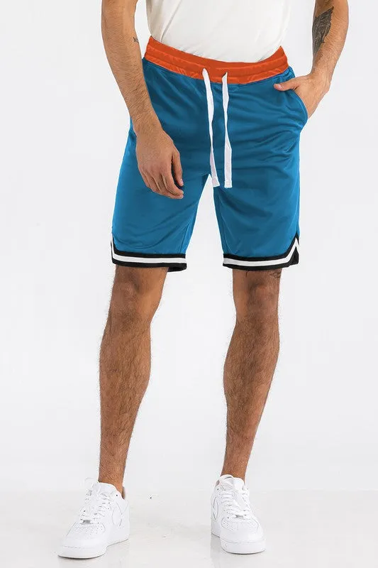 Men's Khaki Athletic Basketball Sports Shorts