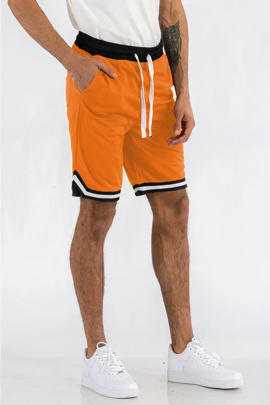Men's Khaki Athletic Basketball Sports Shorts