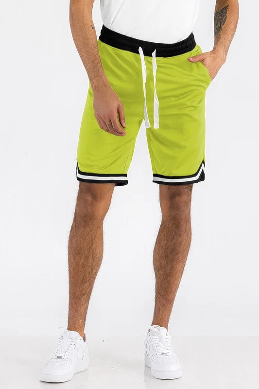 Men's Khaki Athletic Basketball Sports Shorts