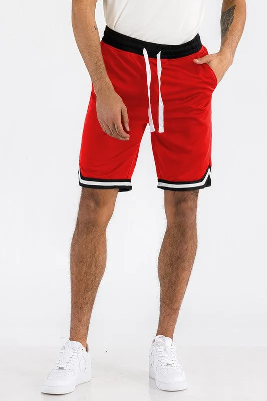 Men's Khaki Athletic Basketball Sports Shorts