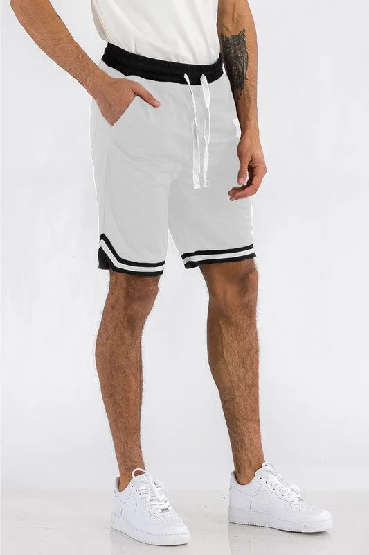 Men's Lime Green Athletic Basketball Sports Shorts