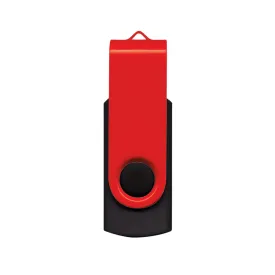 Merchology Red/Black Helix 16GB Flash Drive