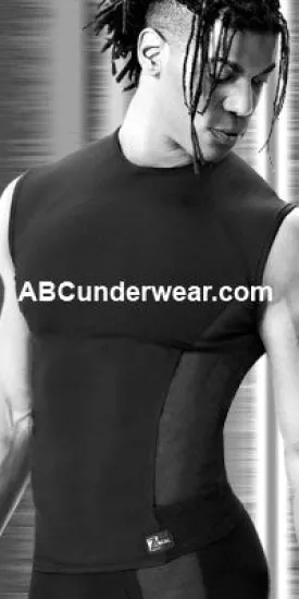 Microfiber and Netting Muscle Shirt - Clearance