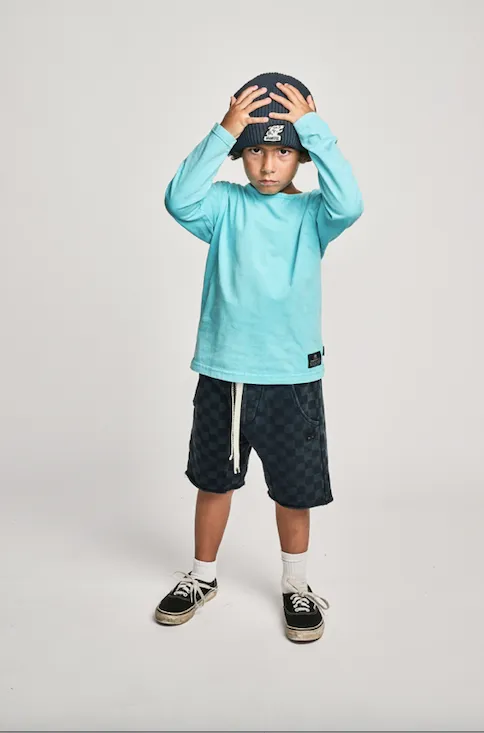 Munster Kids Rookie Short - Mineral Dark Denim