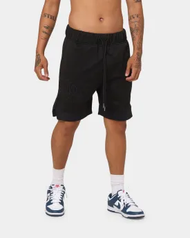 New Era Los Angeles Dodgers Black On Black Shorts Black