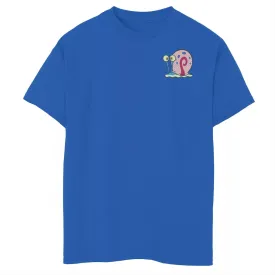 Nickelodeon Sponge T-Shirt  Bob Square  Pants Gary for boys 8-20 years old with pop art design and Nickelodeon snail pocket