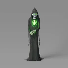 Open Box - Lewis & Friends 8' Light Up Bruce The Skeleton Ghoul Outdoor Halloween Decorative Prop - Hyde & EEK! Boutique