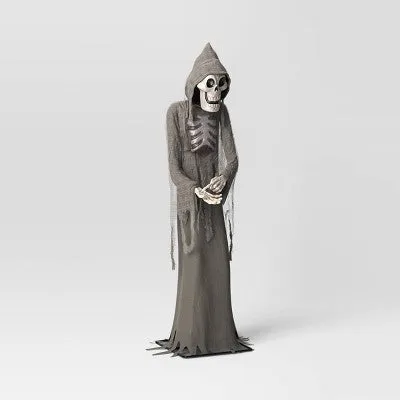 Open Box - Lewis & Friends 8' Light Up Bruce The Skeleton Ghoul Outdoor Halloween Decorative Prop - Hyde & EEK! Boutique