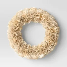 Open Box - Shola Preserved Wreath White - Threshold
