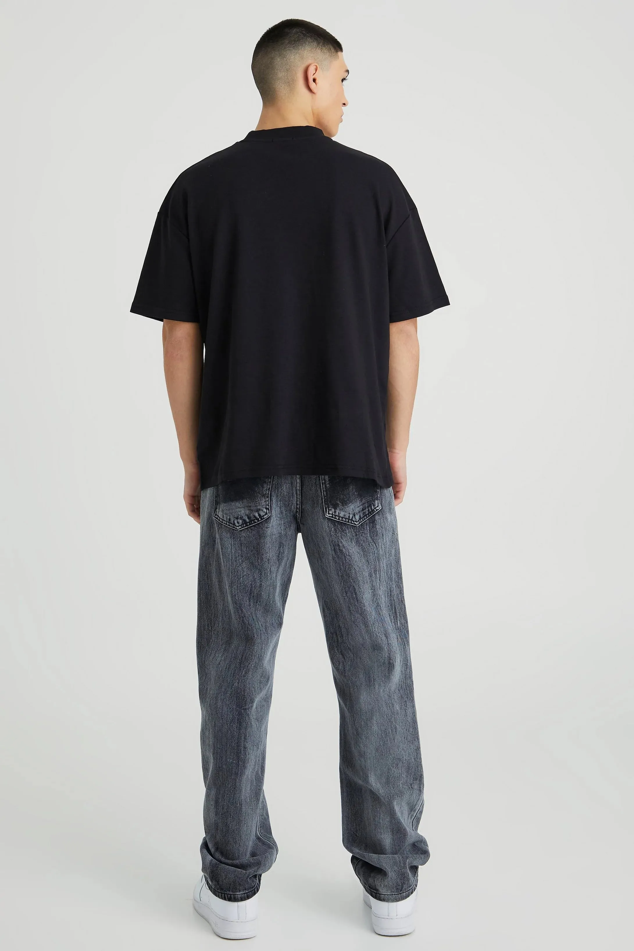 OVERSIZED HEAVYWEIGHT INTERLOCK ROSE GRAPHIC T-SHIRT