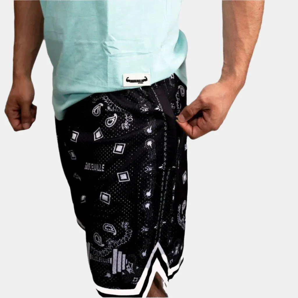 Paisley Print Basketball Shorts