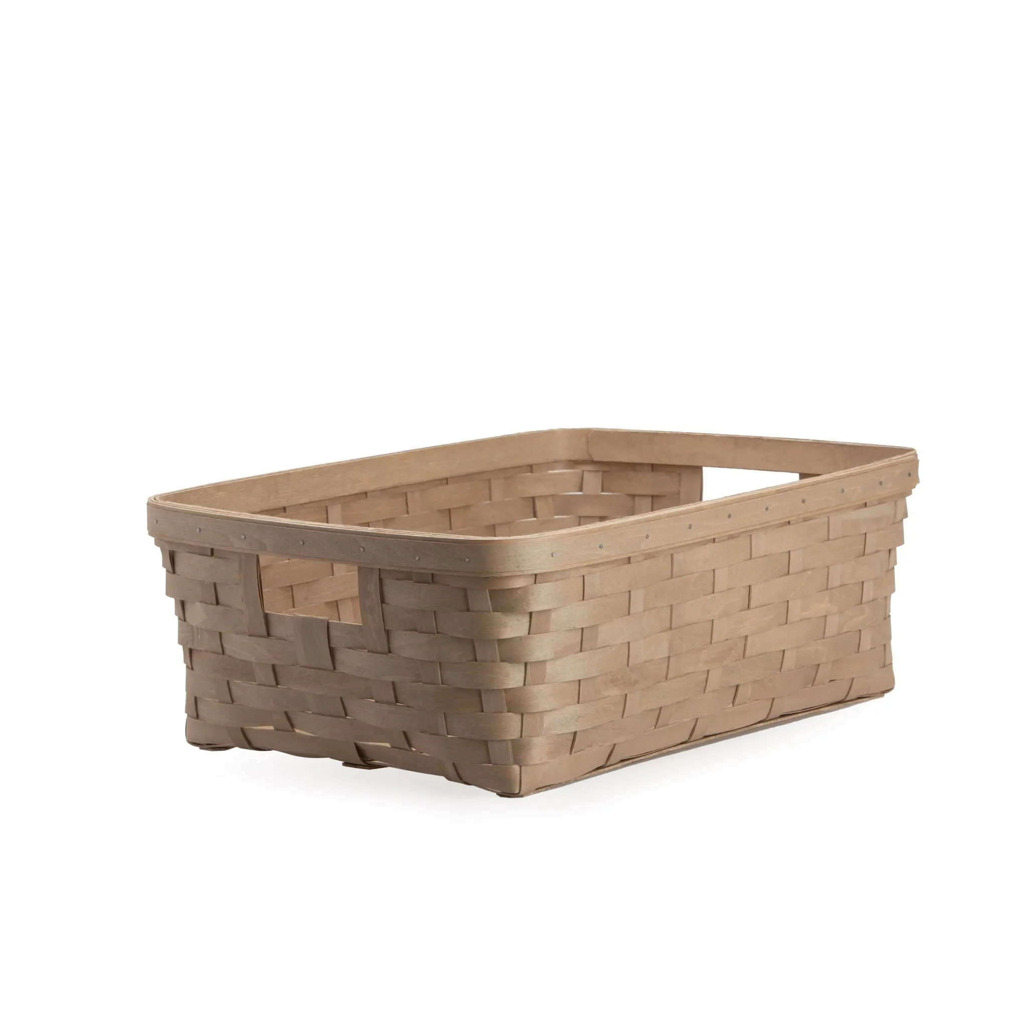 Pale Grey Large Rectangle Organizing Basket