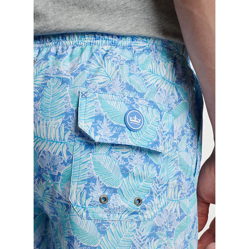 Peter Millar 7-Inch Grace Bay Botanical Swim Trunks - Seaglass
