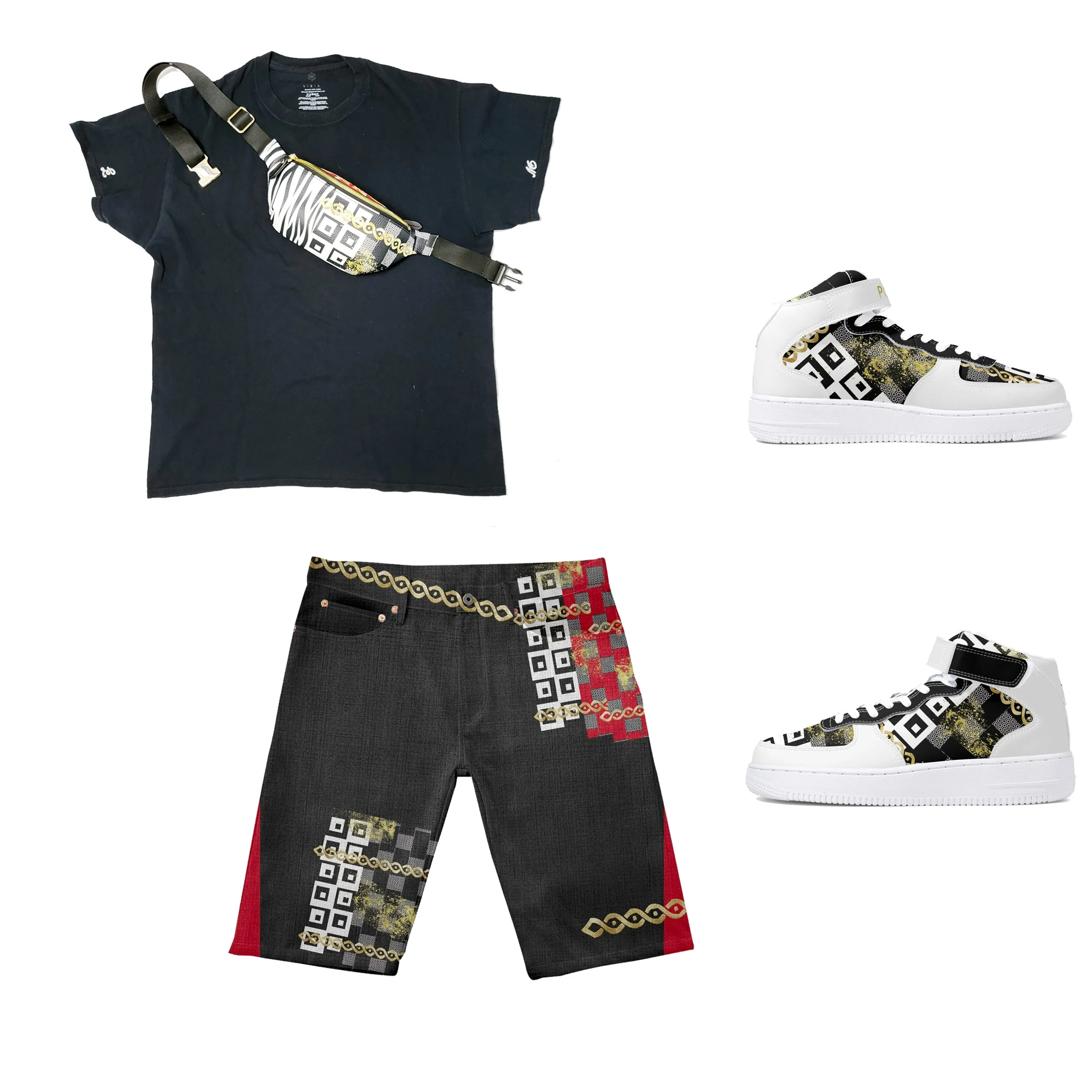 Polished Punteggiato Mid Rise Denim Shorts