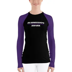 Purple SS Premium Standard ~ Women's Rash Guard