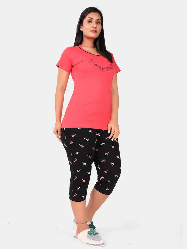 QUESTION MARK CAPRI SET