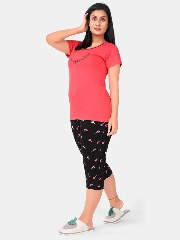 QUESTION MARK CAPRI SET
