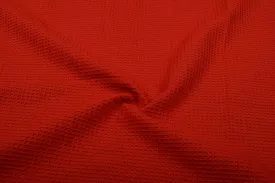 Red Textured Knit Fabric