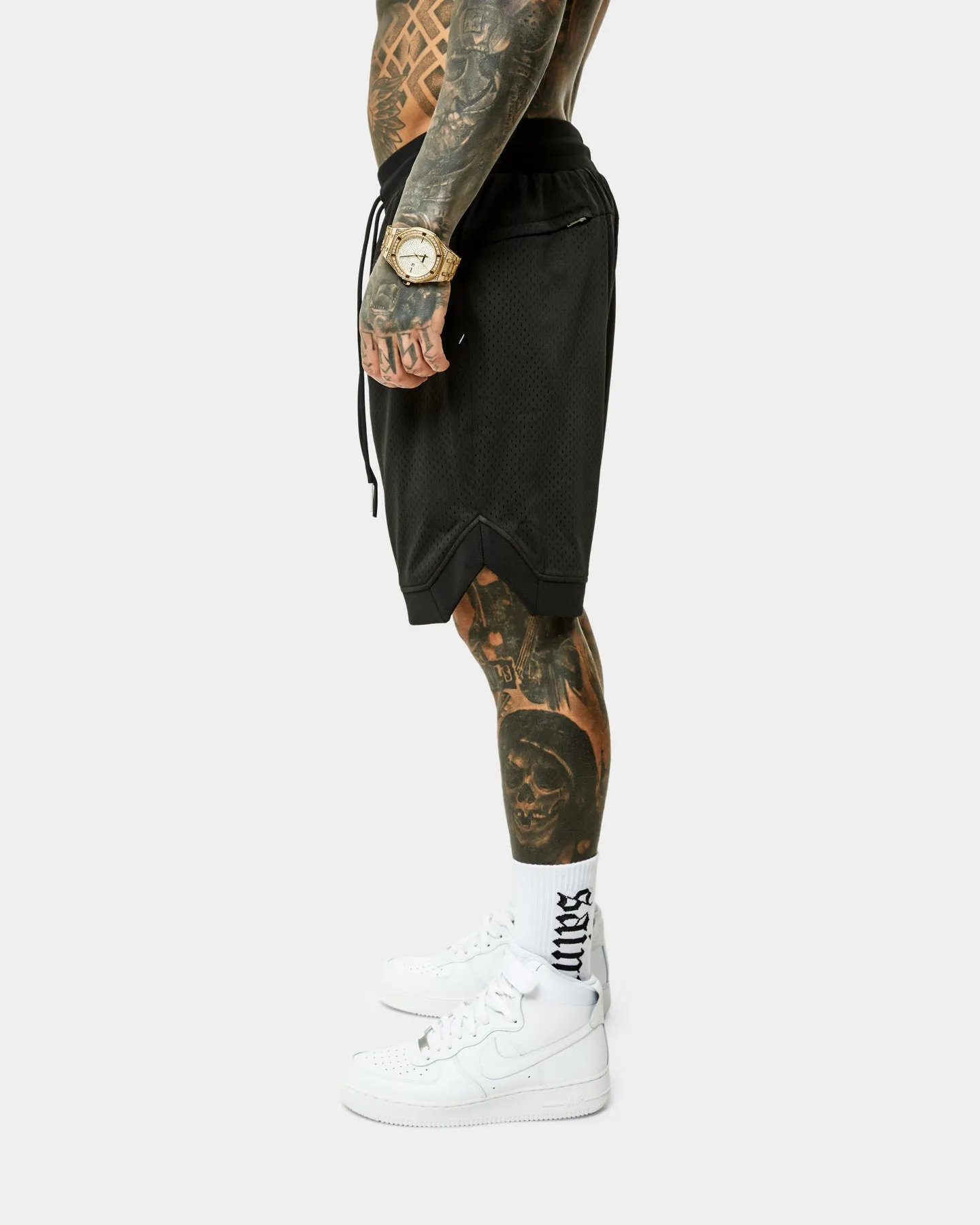 Saint Morta Workshop Basketball Shorts Black/White