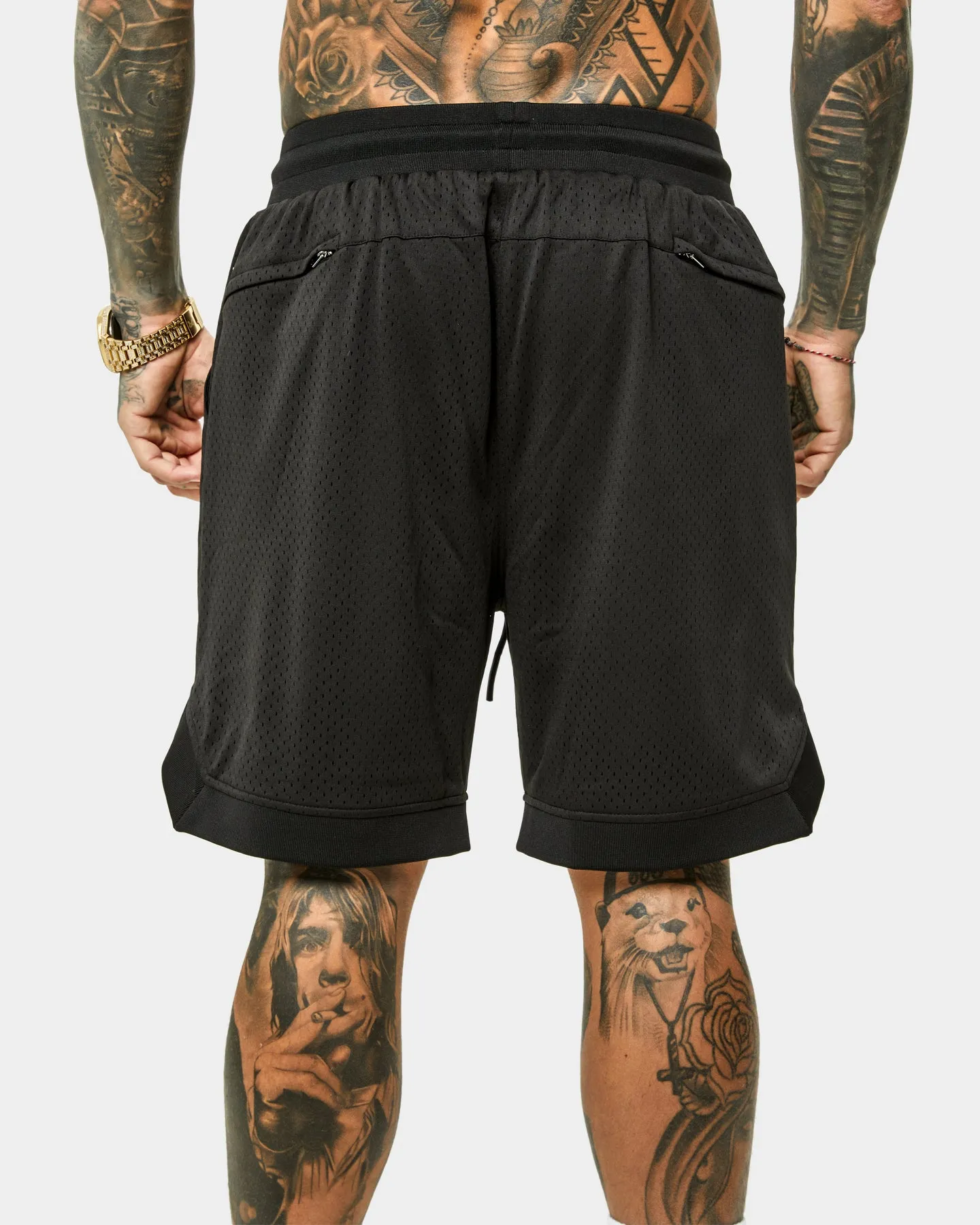 Saint Morta Workshop Basketball Shorts Black/White