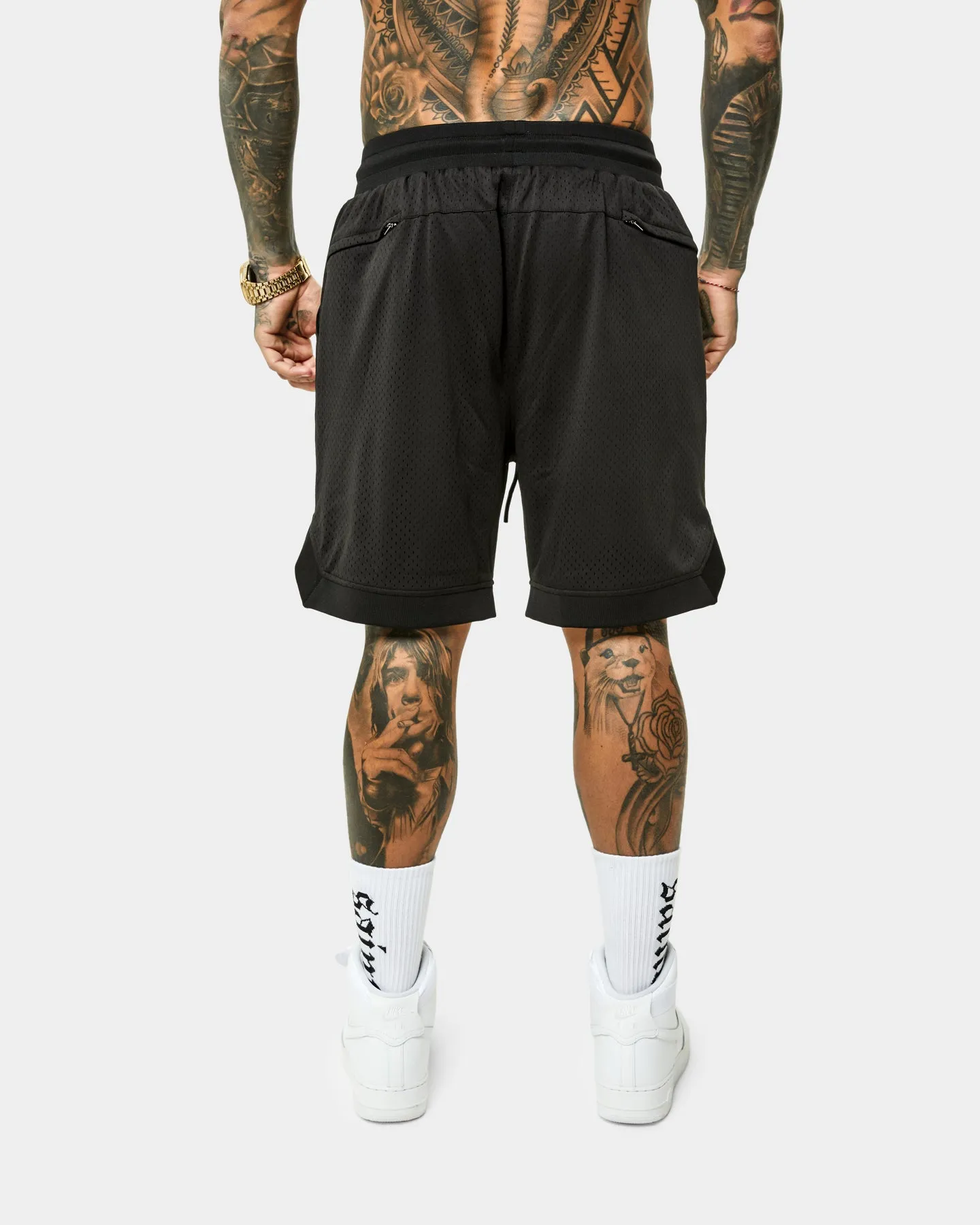 Saint Morta Workshop Basketball Shorts Black/White