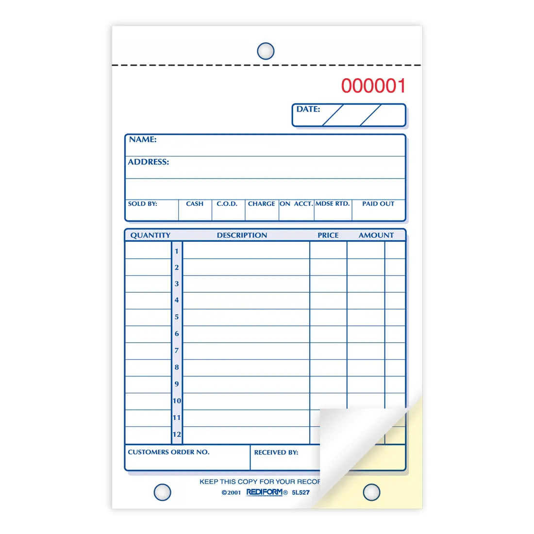 Sales Book 5L527