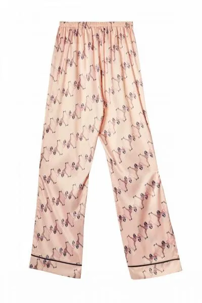 Showgirl Wrap Tie PJ Top and Bottom - Baby Pink -