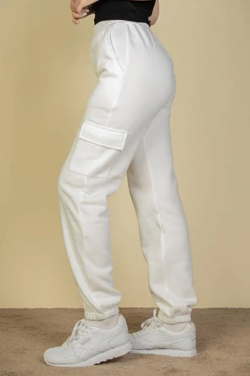 Side Pocket Drawstring Waist Sweatpants