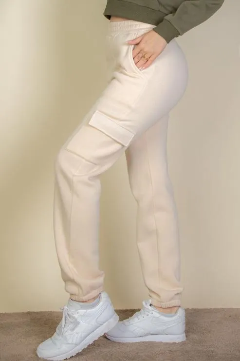 Side Pocket Drawstring Waist Sweatpants