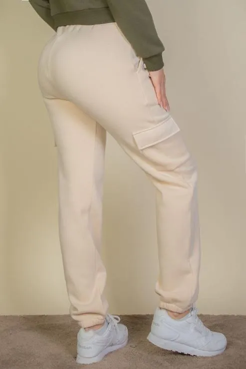 Side Pocket Drawstring Waist Sweatpants