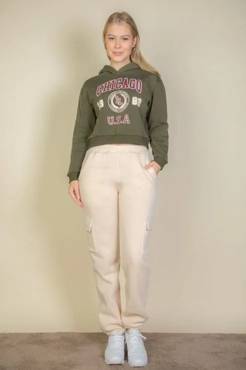Side Pocket Drawstring Waist Sweatpants