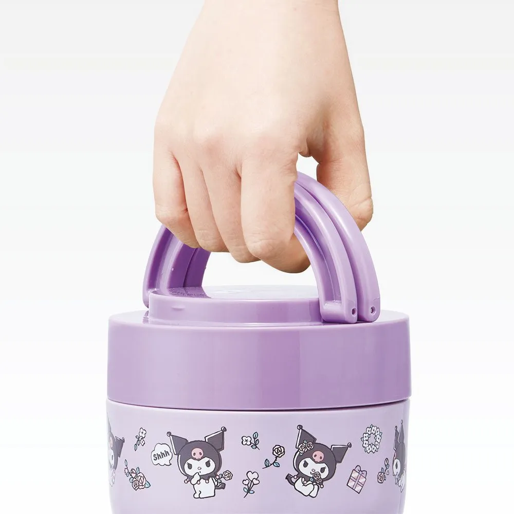 SKATER Keep Warm Lunch Jar with Folding Handle 540ml -  Kuromi