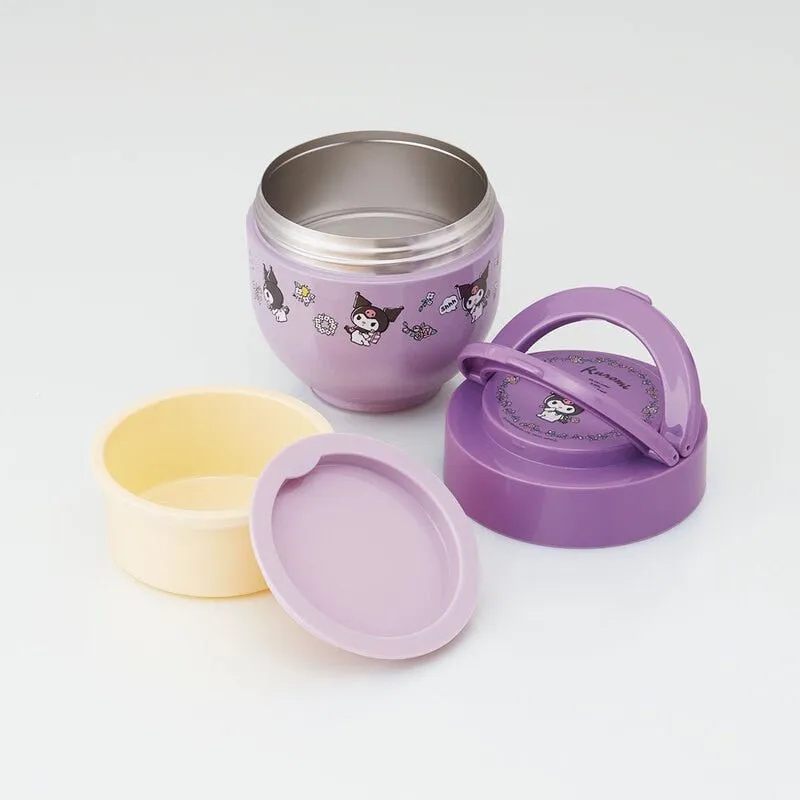 SKATER Keep Warm Lunch Jar with Folding Handle 540ml -  Kuromi