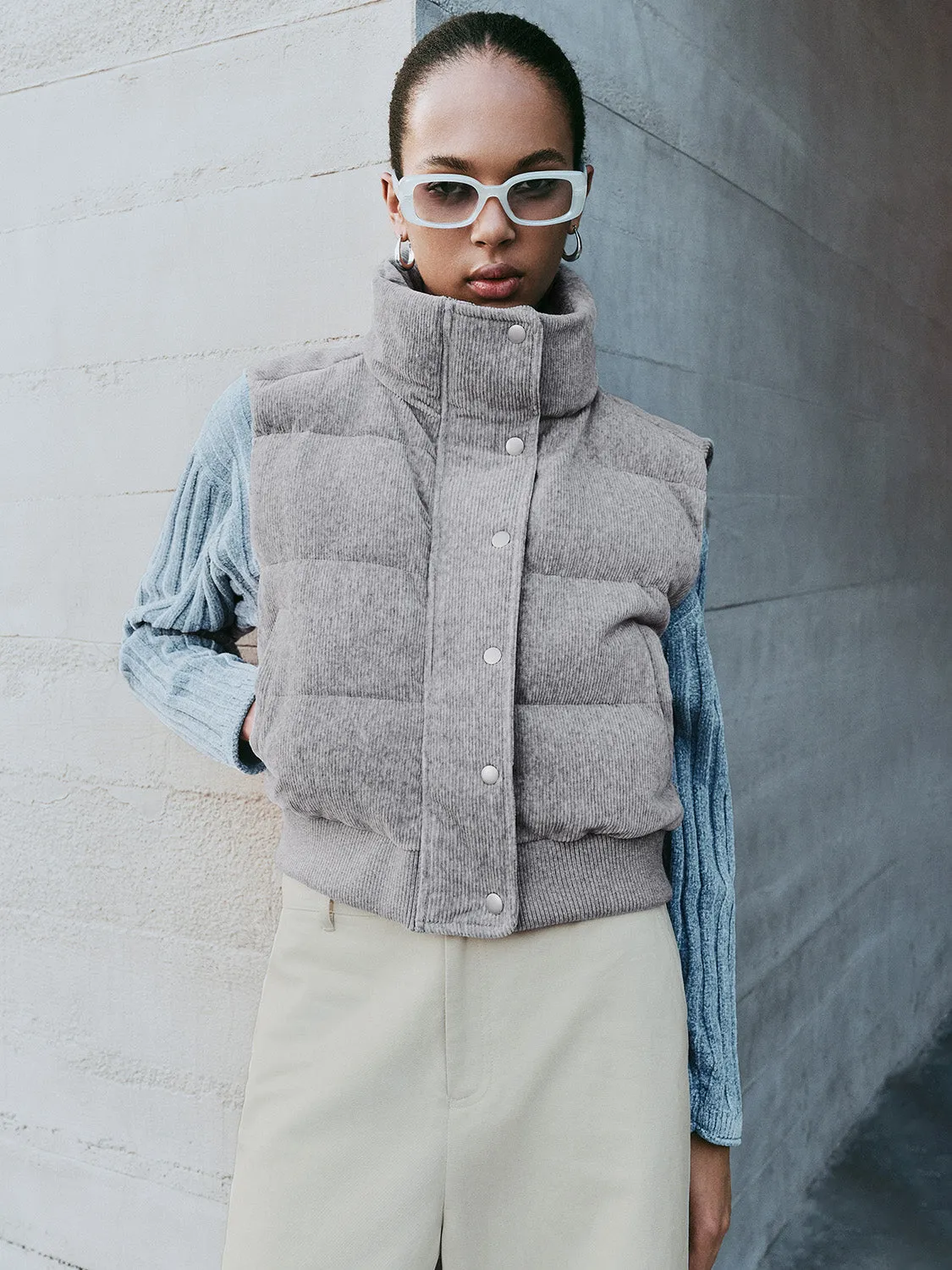 Slant Pocket Padded Vests