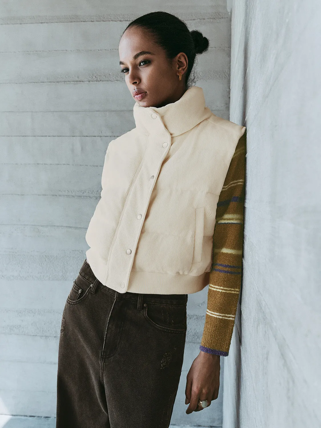 Slant Pocket Padded Vests