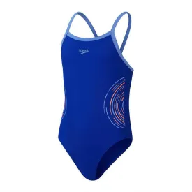 Speedo Girls Plastisol Placement Thinstrap Muscleback