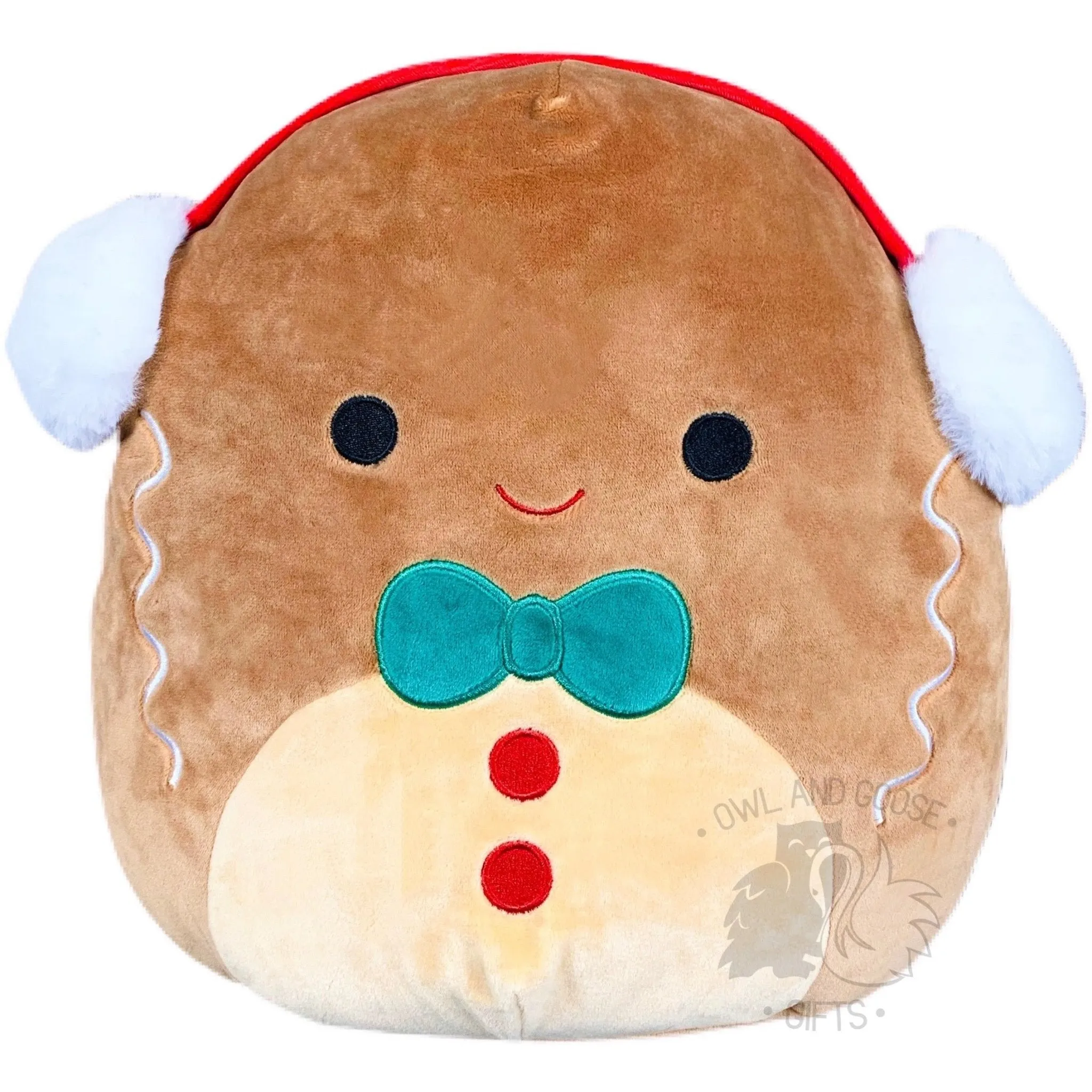 Squishmallow 12 Inch Jordan the Gingerbread Boy Christmas Plush Toy