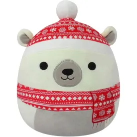 Squishmallow 16 Inch Brooke the Polar Bear Christmas Plush Toy