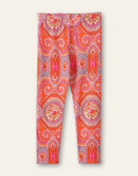 SS21 Oilily Girls Tiska Coral Paisley Rose T-Leggings 15