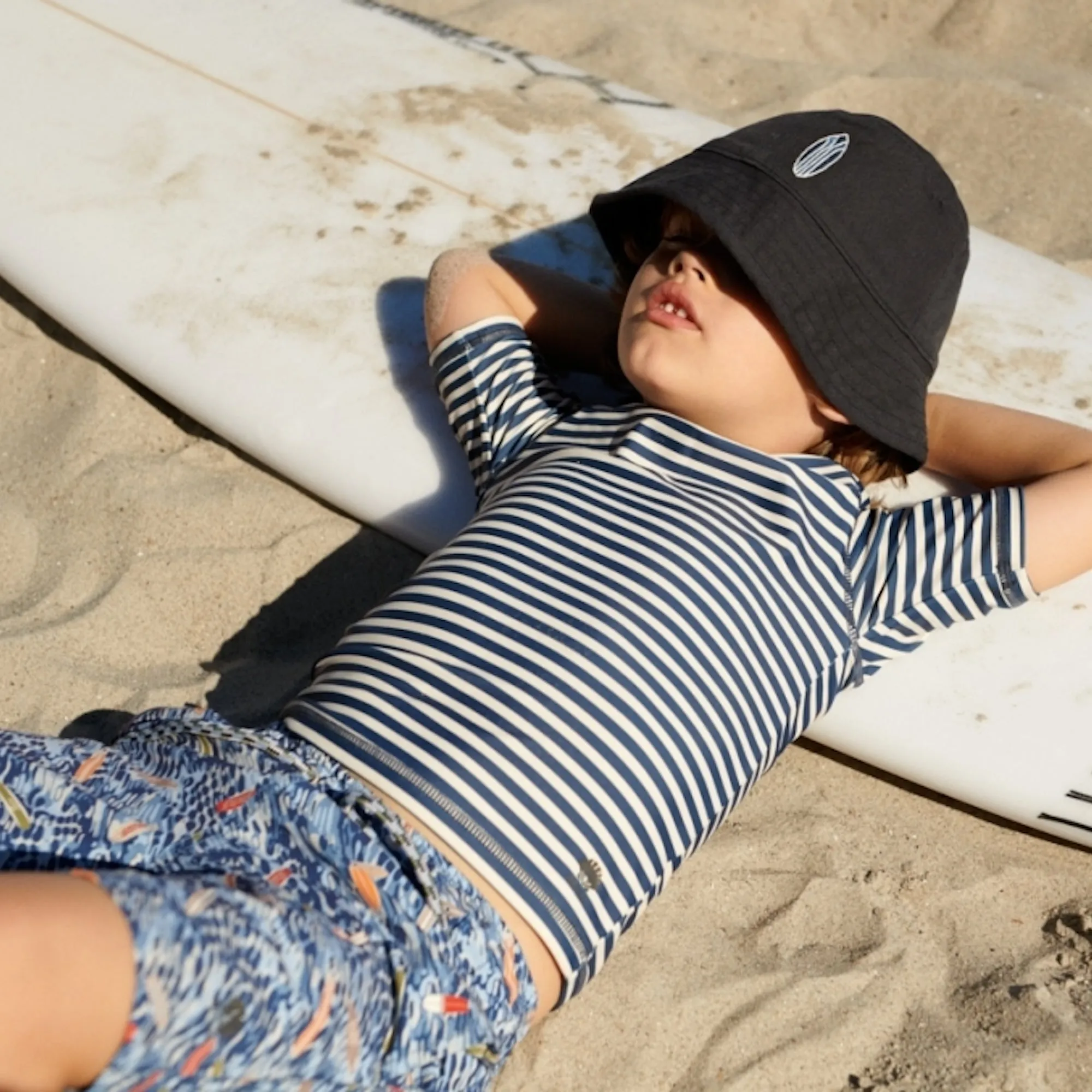 Swim T-Shirt S/S Jackie - indigo stripe