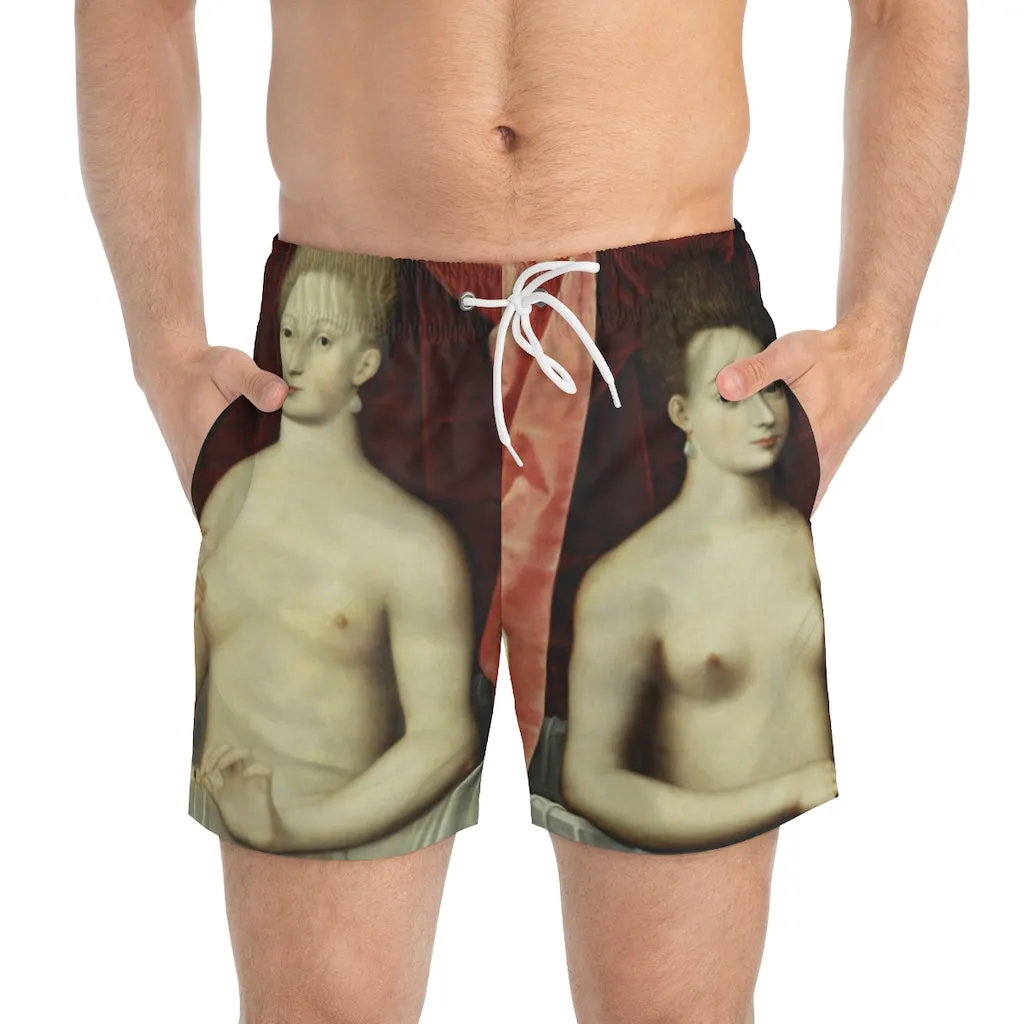 Swim Trunks AL BLUE DESIGNED  CLASSIC ART