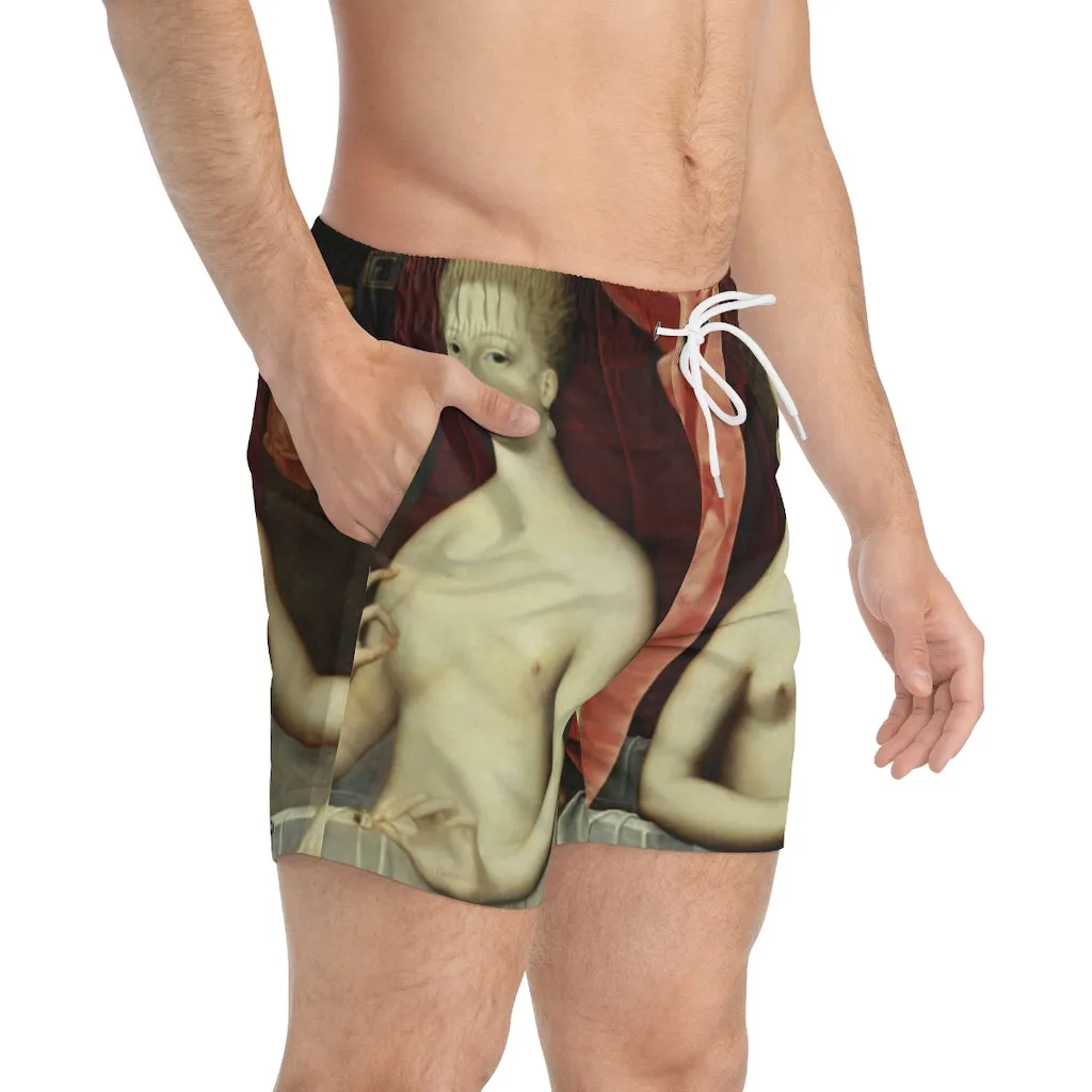 Swim Trunks AL BLUE DESIGNED  CLASSIC ART