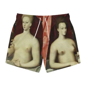 Swim Trunks AL BLUE DESIGNED  CLASSIC ART