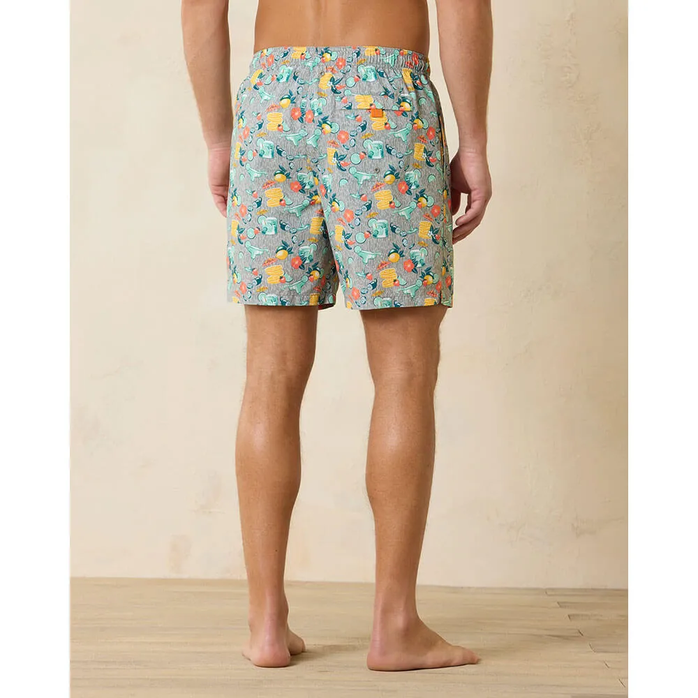 Tommy Bahama 6-Inch Naples Tales Of A Cocktail Swim Trunks - Concrete Grey